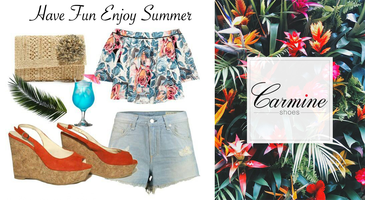 Tropical flower banner